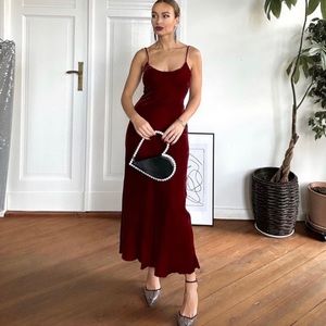 ZARA VELVET SLIP DRESS ZW COLLECTION
